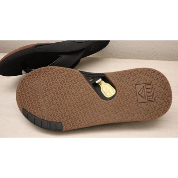 Reef Unisex Men's Sz 7 Women's Sz 8.5 Black Fanning Low Back Slip On Sandals - Picture 7 of 8